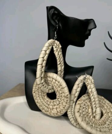 Rattan earings